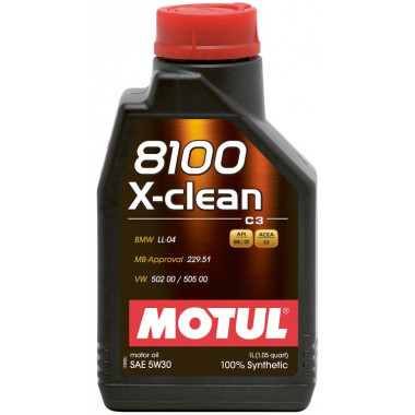 Моторное масло Motul 8100 X-clean 5W-30 1л