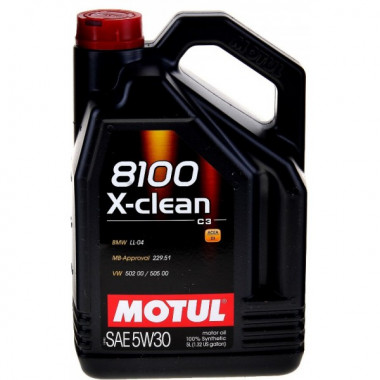 Моторное масло MOTUL 5W30 (5L) 8100 X-CLEAN+ 5л