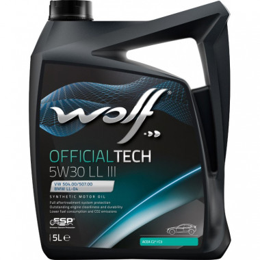 Моторное масло Wolf Officialtech 5W30 LL III 5l