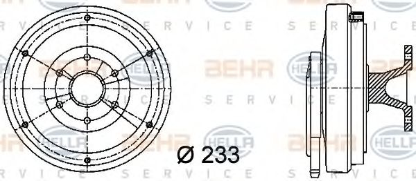 BEHR HELLA SERVICE 8MV 376 730-011
