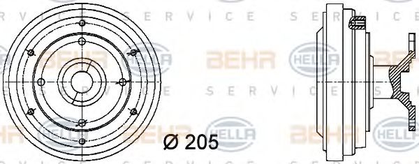 BEHR HELLA SERVICE 8MV 376 731-431