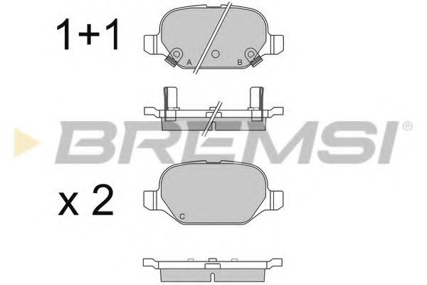 BREMSI BP3550