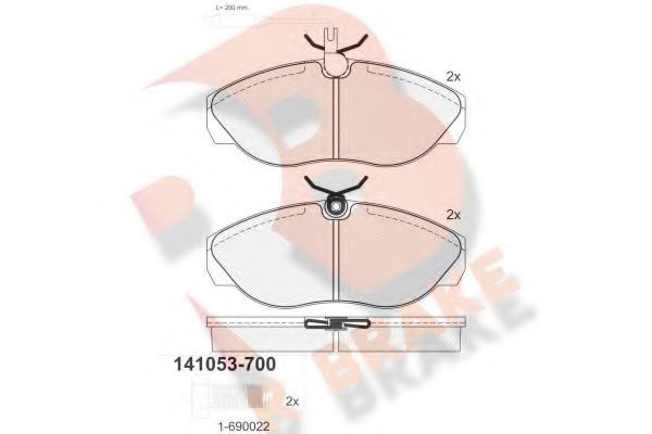 R BRAKE RB1053-700